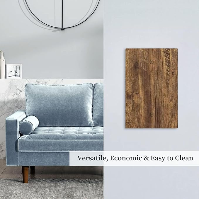 Light Switch Cover Plate Rustic Wood Grain Country Vintage Wooden Board 1 Gang Blank No Device Decorative Outlet Covers Electrical Wall Plate Switchplate for Farmhouse Home Decor