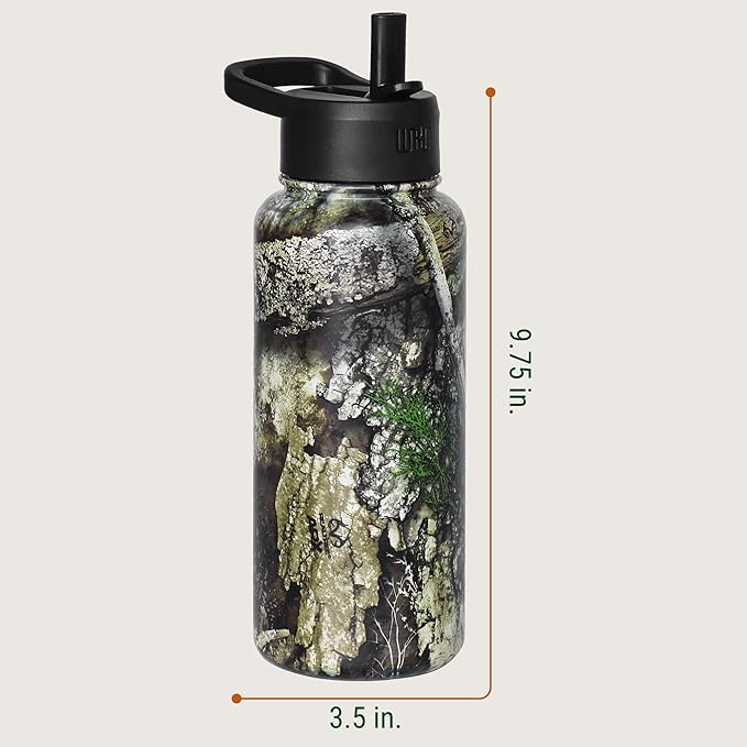 Wildkin Realtree APX 32oz Kids Water Bottle – Leakproof, Vacuum-Insulated, Durable, Easy-Clean