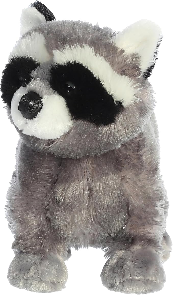 Aurora® Adorable Flopsie™ Bandit™ Stuffed Animal - Used to Create Imaginative Play Adventures - Perfect for Birthdays, Kids and Adults, All Ages - Gray 11 Inches