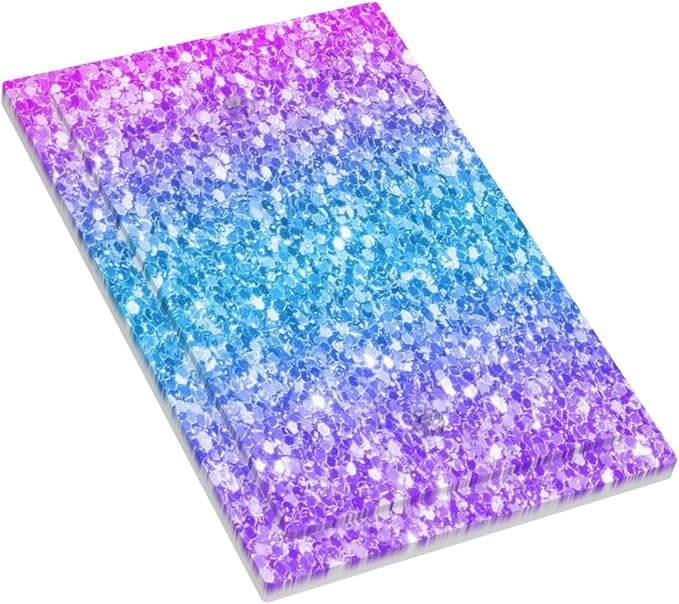 Light Switch Cover Plate Fantasy Colorful Glitter Blue Purple Gradient 1 Gang Blank No Device Decorative Outlet Covers Electrical Wall Plate Switchplate for Kids Room Home Decor