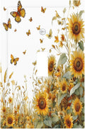 Sunflower Gold Wildflowers Summer Butterfly Decorative Light Switch Cover 1 Gang Single Toggle Device Electrical Faceplate Switchplates Decorator Outlet Wall Plate for Bedroom Living Room Decor