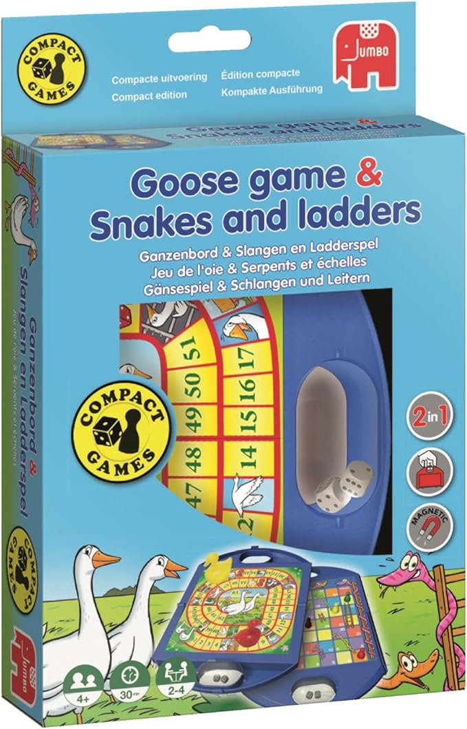 Gänsespiel & Schlangen und Leitern Kompaktspiel