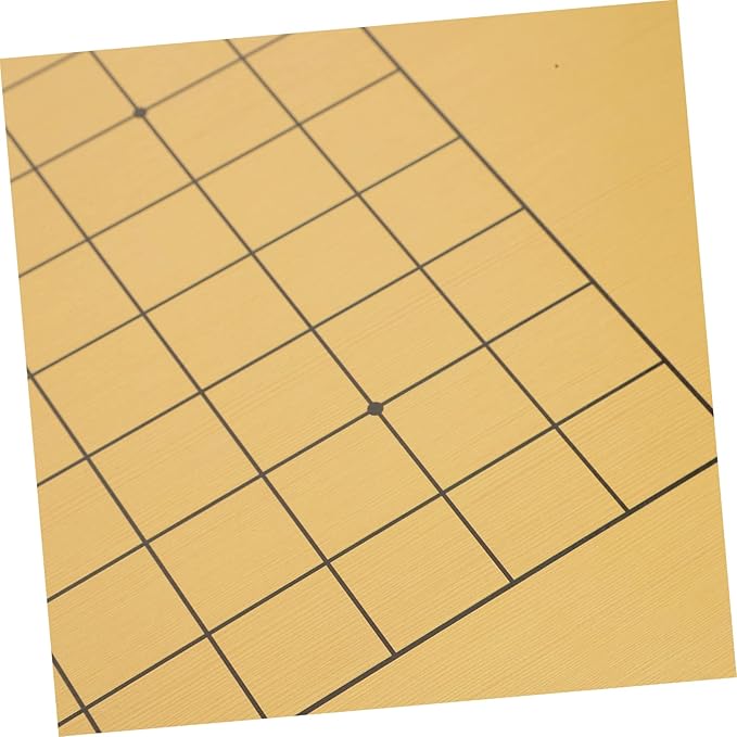 VANZACK 2Pcs Double Sided Folding Go Chessboard for Wooden Travel Chess Board Safe Edges Printing Strategic Board Game Supplies for Learning Fun