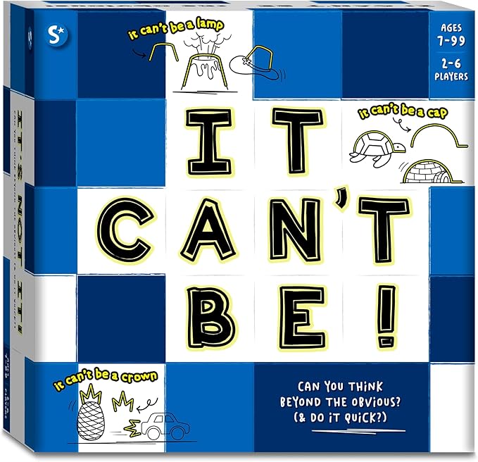 Skillmatics Card & Board Game - It Can't Be, Fast-paced Fun, Hilarious Drawing Game, Perfect For Families, Parties, and Game Nights, Race to Doodle, Gifts for Kids, Teens, Adults Ages 7, 8, 9, 10 & Up