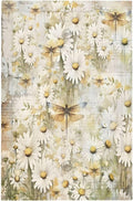 Vintage Letter Paper Wildflowers Dragonfly Daisy Floral Light Switch Cover Plate 1 Gang No Device Blank Electrical Wall Plates Faceplate Decorative Switch Plate Covers for Farmhouse Bedroom Decor