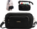 Universal Stroller Caddy with Cup Holder, Waterproof Small Diaper Bag, Stroller Organizer with Shoulder Straps, Baby Travel Bag with Wipes Pocket
