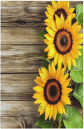 Light Switch Cover Plate Sunflowers Rustic Wood 1 Gang No Device Blank Electrical Wall Plates Faceplate Decorative Switch Plate For Farmhouse Cabin Decor