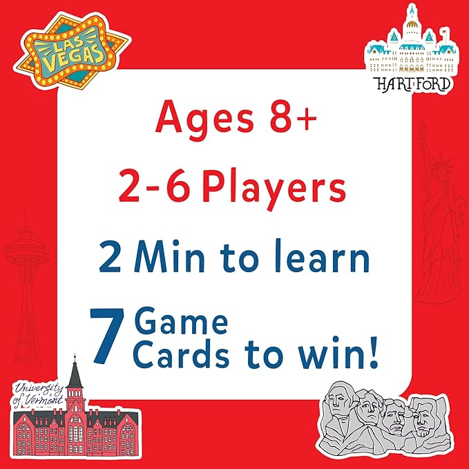 Skillmatics Guess in 10 States of America, Educational Travel Toys for Boys, Girls, and Kids Who Love Card Games, Board Games, Geography and History, Gifts for Ages 8, 9, 10 and Up
