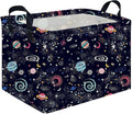Rectangular Star baskets,Storage Basket,Waterproof foldable laundry basket for Kids,Cute Toys Storage Bin Organizer,Book bins,Starry Sky Galaxy Room Decor(Stars)