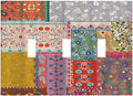 Light Switch Cover Boho Patchwork Bohemian Stitching Colorful Floral 3 Gang Wall Plate Triple Light Switch Plate Toggle Decorative Outlet Covers Electrical Switchplate for Bathroom Home Decor