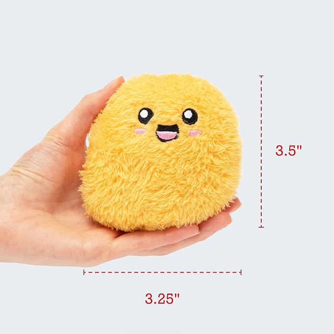 Emotional Support Chicken Nuggets by Relatable, Cuddly Stuffed Animals and Toys, Squishy Toys and Plushies, Great Gift Ideas for Loved Ones of All Ages, Includes 5 Plushies with Carrying Basket