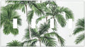 Light Switch Covers Palm Trees Tropical Green Plant Palm Leaf Quad Toggle Electrical Faceplate 4 Gang Wall Plate Decorative Switch Plates For Bed Room Bathroom Decor