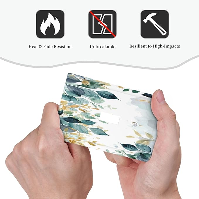 Boho Goldgreen Leaf Botanical Eucalyptus Leaves Decorative Light Switch Cover 1 Gang Single Toggle Device Electrical Faceplate Switchplates Decorator Outlet Wall Plate for Bedroom Living Room Decor