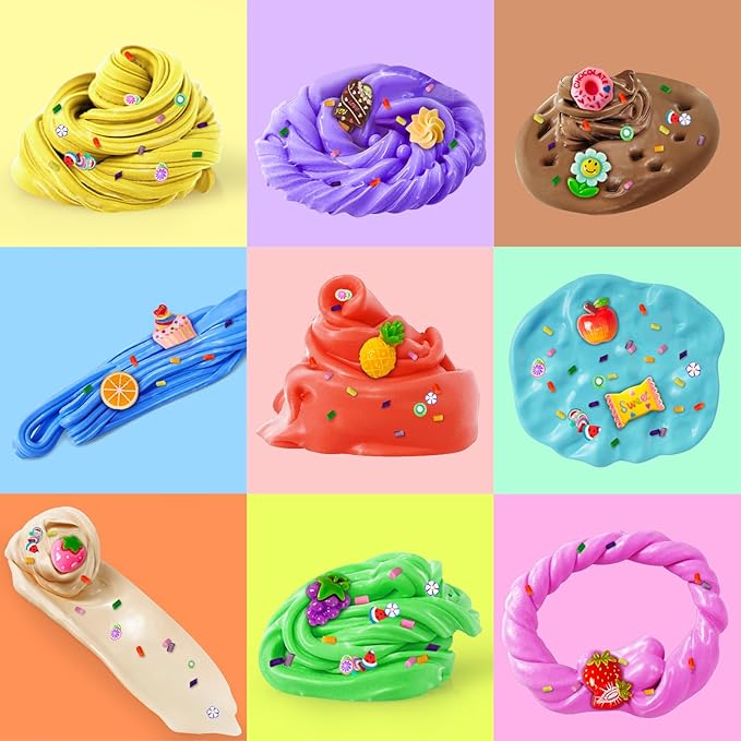 30 Pack Butter Slime Kit for Kids, Slime Toys for Boys & Girls, Scented DIY Slime Toy for Party Favor, Soft and Non-Sticky, Birthday Easter Gifts Prize for Girl Boys Kids 6 7 8 9 10 11 12