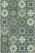 Moroccan Mandala Tile Floral Talavera Tiles Light Switch Cover Plate 1 Gang No Device Blank Electrical Wall Plates Faceplate Decorative Switch Plate Covers for Bathroom Kitchen Decor