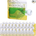 20 Pack Reusable Baby Food Pouches for Toddlers, Refillable Squeeze Pouch for Applesauce Yogurt Homemade Organic Puree Juice Snack for Baby Kids Students, Storage Containers, BPA Free, 5oz