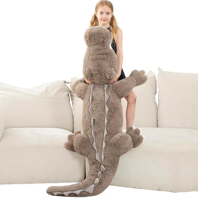 MorisMos 59inch Giant Alligator Stuffed Animal, Large Alligator Plush Toy, Big Stuffed Crocodile Gifts Kids Boys Girls