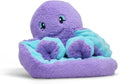 HUGIMALS Hugarounds Indigo the Octopus 2.5 lb Microwaveable Weighted Plush Neck & Shoulder Wrap | Soothing, Comforting Hugs for Self-Care & Relaxation | Unscented for Ages 2+