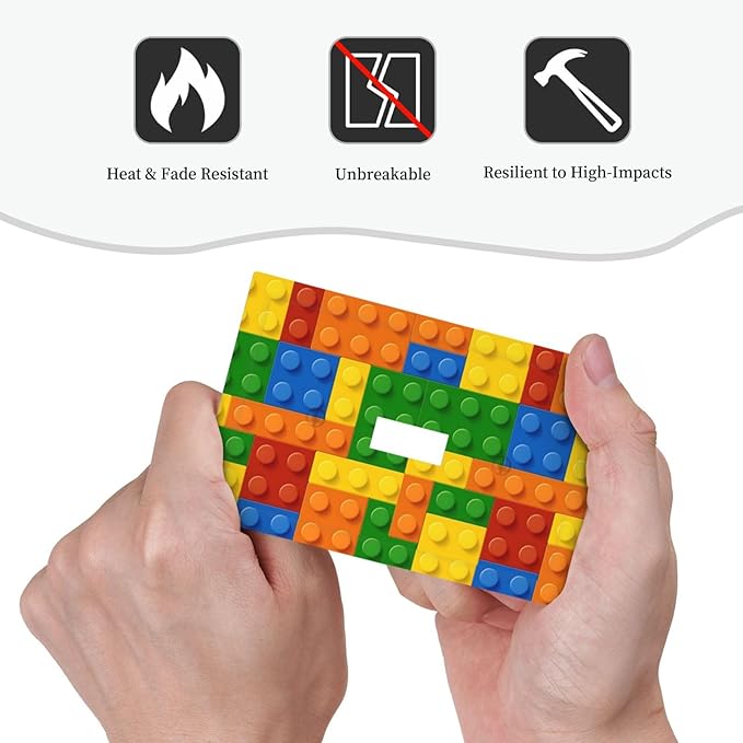 Building Blocks Theme Colored Bricks Print Decorative Light Switch Cover 1 Gang Single Toggle Device Electrical Faceplate Switchplates Decorator Outlet Wall Plate for Room Office Home Decor