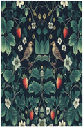 Light Switch Cover Plate Strawberry Birds Flowers Plant Morris Floral 1 Gang No Device Blank Electrical Wall Plates Faceplate Decorative Switch Plate for Bedroom Farmhouse Decor