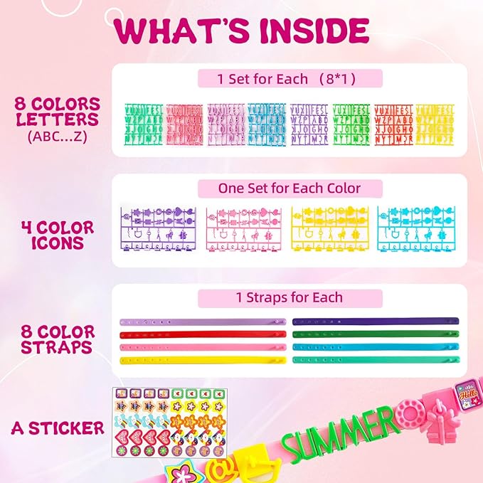 Art & Craft Kits for Kids, Birthday Gifts Friendship Bracelet Making Kit for Girls, DIY Jewelry Making Kit, Girls Present for Ages 5-12, Toys for Age 5, 6, 7, 8, 9, 10, 11, 12 Years Old