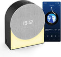 White Noise Machine Alarm Clock with Night Light, 4in1 Bluetooth Speaker & Natural Sounds – Portable Sleep Aid for Adults, Kids & Baby – Rechargeable, Timer, Dimmable Warm Light