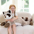 BENINY 30" Giant Raccoon Stuffed Animal Plush - Oversized Raccoon Plushies - Fluffy Big Stuffed Racoon Toy Birthday Gifts for Kids - Sweet Companion