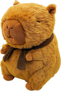 Cute Capybara Plush Toy – 8.6" Soft Stuffed Animal with Detachable Scarf, Fluffy Kawaii Plushie for Kids & Adults, Stress Relief Pillow, Ideal Gift for Birthday, Christmas & Valentine’s Day