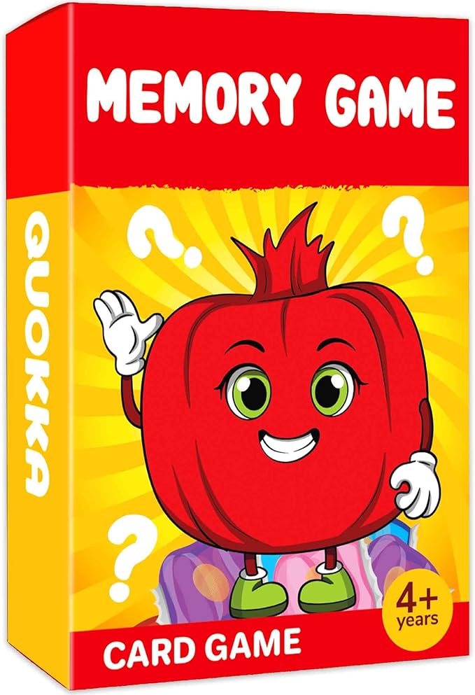 QUOKKA Memory Games for Kids Ages 4–8 – Fun Family Game with Cute Characters, Perfect for Travel, Playdates, Family Time – Educational & Engaging Playing Cards for Kids, Easy to Learn, Fast to Play