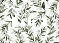 Green Leaf Olive Leaf Sage Floral Decorative Switch Plates 3 Gang Wall Plate Triple Toggle Light Switch Cover Faceplate Electrical Wall Panels for Bedroom Living Room Decor