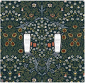 Decorative Switch Plates Colorful Floral Boho Flower Plant Leaf 2 Gang Double Toggle Outlet Light Switch Cover Wall Plate Electrical Faceplate For Bed Room Living Room Decor