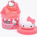 Hello Kitty SLIMYGLOOP Jar, 8 oz Red & White Cotton Candy Scented Slime, Includes Beads & Hello Kitty Charm