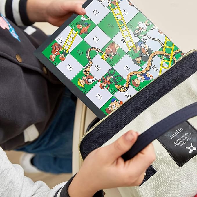 KIDAMI Magnetic Snakes and Ladders Board Game Set for Kids and Adults,11.2 Inches & 9.75 Inches