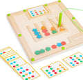 Alzheimers Products for Elderly - Sorting Activities for Dementia Patients, Memory Care Activities for Seniors, Tile Matching Cognitive Busy Box Board Gadgets Gifts