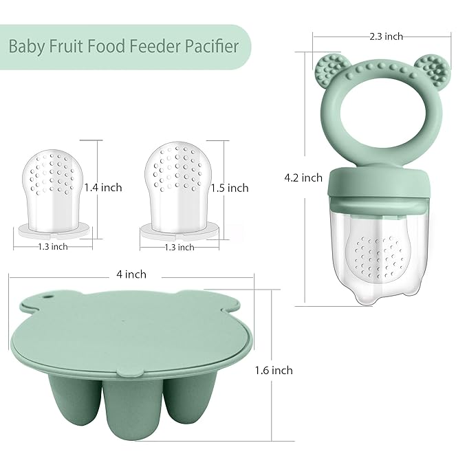 BIGSPINACH Baby Food Freezer Tray and Teething Popsicle Molds – The Perfect Solution for Your Little One's Teething and Feeding Needs