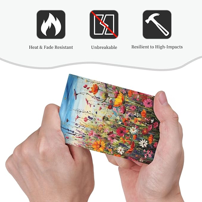 Colorful Wildflowers Painting Floral Flower Light Switch Cover Plate 1 Gang No Device Blank Electrical Wall Plates Faceplate Decorative Switch Plate Covers for Bedroom Living Room Decor