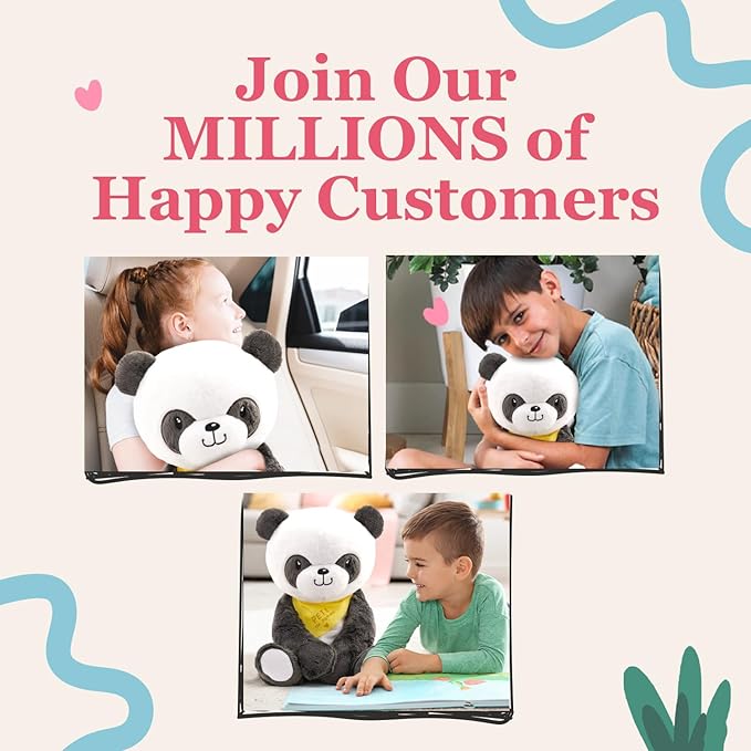 Lilly's Love Weighted Stuffed Animals for Adults & Kids — 5lb Calming Panda Plush for Anxiety, ADHD & Sensory | Machine Washable Weighted Stuffed Animal w/Removable Insert | Pete The Panda
