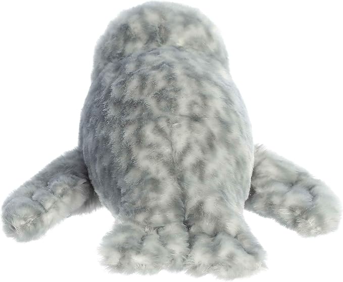 Aurora® Adorable Mini Flopsie™ Harbor Seal Stuffed Animal - Mini Companions Ready for Playful Adventures - for Kids All Ages, Toddlers, Adults, and Families - Gray 8 Inches