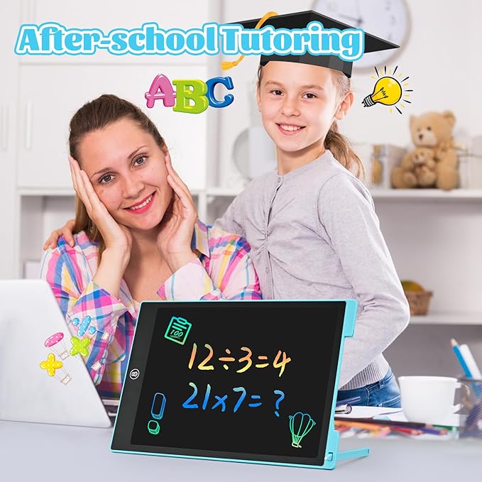 EooCoo Toys for Ages 3-8, 12 Inch LCD Writing Tablet 2 Pack, Todder Kids Easter Gifts, Electronic Drawing Board, Kids Drawing Pad, Birthday Gifts for Boys & Girls, Kids Travel Essential - 12 Inch