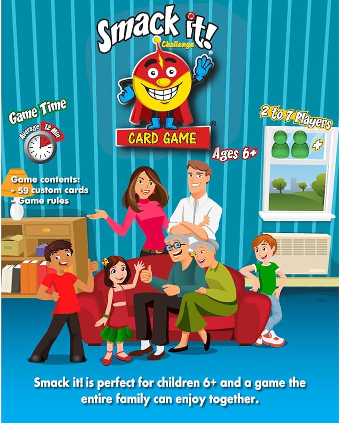 Arizona GameCo Smack it! Card Game for Kids – Fun and Easy to Learn – a Fun Game for Kids or Birthday Gift Idea – Boy or Girl Ages 6-12