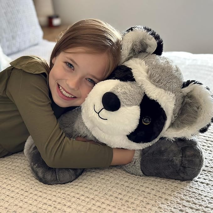 BENINY Giant Raccoon Plush Stuffed Animal 30" - Oversized Raccoon Pillow Plushies - Fluffy Big Stuffed Racoon Toy Birthday Gifts for Kids - Sweet Companion