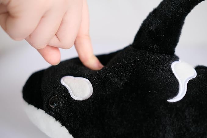 Make My Day Premium Orca Stuffed Animal - 11.8 Inches Orca Whale Plush Easter Gifts for Kids, Plush Toy Killer Whale Shark Stuffed Animal Gifts for Babies, Toddlers