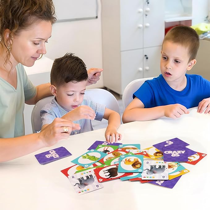 Kids Card Games, Go Fish, Old Maid, Memory Match and Crazy 8s, Go Fish Card Game for Kids 4-8, Fun Toddler Card Games for Family Game Night Party Games, Easter Basket Stocking Stuffers Birthday Gifts