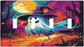 Light Switch Covers Ghost Colorful Forest Moon Dead Tree Quad Toggle Electrical Faceplate 4 Gang Wall Plate Decorative Switch Plates For Nursery Kids Room Decor