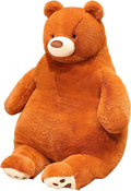 Bear Weighted Stuffed Animals, 21.5" 5.2 lbs Weighted Bear Plush Toy Large Brown Bear Weighted Plush Animal Pillow Gifts for Boys and Girls