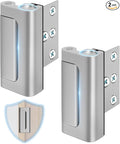 Door Reinforcement Lock for Front Door, Child Proof Safety Latch Withstand 800 Lbs, High Home Security Flip Extra Lock for Inward Swinging Doors Kids Safety Night Guardian, Prevent Unauthorized Entry