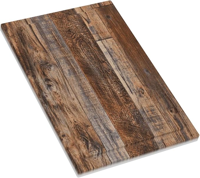 Vintage Board Rustic Brown Wood Texture Light Switch Cover Plate 1 Gang No Device Blank Electrical Wall Plates Faceplate Decorative Switch Plate Covers for Farmhouse Home Decor