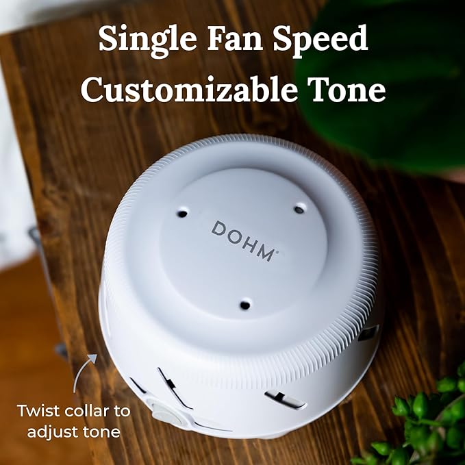 Yogasleep Dohm Uno 2 Pack White Noise Sound Machine, Real Fan Inside for Non-Looping White Noise, Sleep Aid, Office Privacy & Meditation for Adults & Baby, Registry Gift (White)