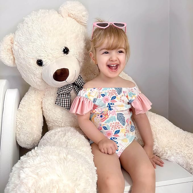 MaoGoLan Giant Teddy Bear Big 4 Feet Stuffed Animal Stuffed Bear Baby Shower 47 inches Life Size Large Teddy for Girlfriend Boyfriend Wife Children