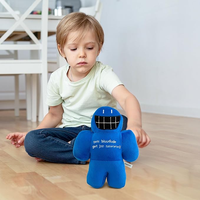 Forsaken Chance Giant Blue Plush Toy – Soft Giant Character Plush Stuffed Animal, Cute Blue Chance Collectible Plushie Gift for Kids and Gamers